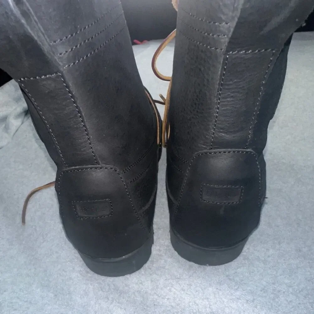 Polo Ralph Lauren Ranger Boot Tumbled Leather Buckle Black